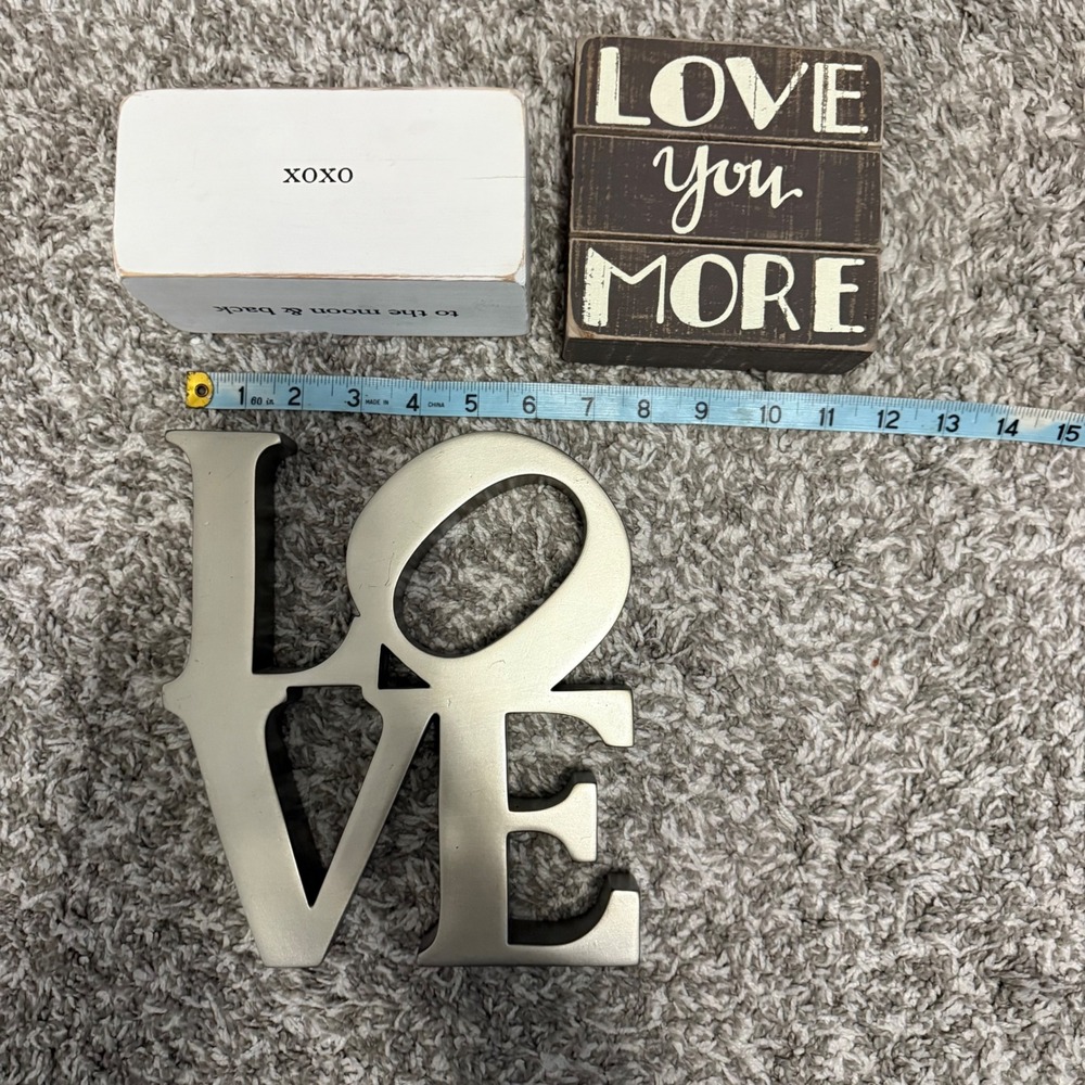 Lot of Love - 3 Home Decoration Pieces - Picture 6 of 7